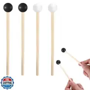 2 Pairs Drum Mallets,6.10inch Rubber Xylophone Mallets,Drumsticks for Bell St
