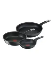 [Tefal] Unlimited Non-Stick Induction Set of 3 Frypan in Black