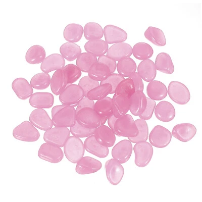 Glowing Stones 100 Pcs Glow in the Dark Rocks for Fish Tank Decor Light Purple