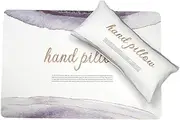Folpus Manicure Armrest Cushion and Mat Nail Desk Mat Portable Soft Easy to Clean Nail Art Table Pad for Nail Salon Nail Technician, Purple