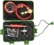 Tire Air Pressure Gauge, 0-75psi Pressure Meter, 6.2x3.5x3.5cm/2.44x1.38x1.38 Inches Easy-to-Read Accurate Tire Gauge for Truck, Bus, Rv, Car, Motorcycle, Bike