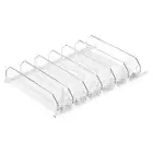 6pcs Soda Can Organizer Self-Pushing Fridge Drink Organizer White