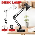 2in1 Swing Arm LED Desk Lamp Study Reading Bedside Table Light Super Bright Bulb