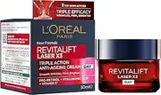 L'Oréal Paris Day Moisturiser, Anti-Ageing and Anti-Wrinkle, Re-Densifying, With Pro-Xylane, Paris Revitalift Laser X3, 50ml