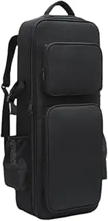 Yunhgft Waterproof Saxophone Storage Bag for Travel, Portable Gig Backpack with Handle And Pockets, black