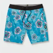 VOLCOM Men's 40 Board Shorts Metal Pedal Stoney 19" Outseam Blue Pink Green