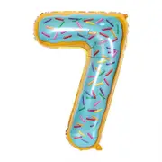 32-inch Giant Donut Number 7 Foil Balloon
