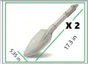 2 x Jack Hammer Chisel Bits 1-1/8" Hex Clay Spade Bit X2 GLOBAL+ FAST SHIPPING