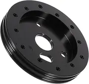 MAGICLULU 6Holes Steering Wheel Spacer Adapter to Conversion Hub for Enhanced Comfort Durable Billet Car Accessory for Improved Driving Experience Finish