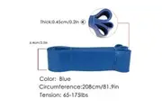 2Packs Resistance Band 6.4cm Blue (65-175lb) Exercise Stretching