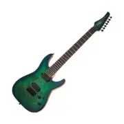 Schecter C-7 PRO Aqua Burst 7-Strings Electric Guitar Burl Top Mahogany 24F HH
