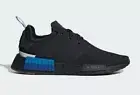 Adidas NMD R1 Black Blue Boost Shoes Sneakers Mens Size US 8-14 NEW ✅