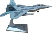 1 100 for Raptor F-22 Alloy Fighter Plane Model Military Collection 19CM Decorative Memorial Boy Desk Gift Suitable for Collections and Gifts