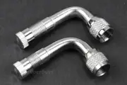2pcs 90 Degree Schrader Valve Extension Adapter Motorcycle Tube Extender Rim