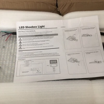 led parking lot light photocell dusk to dawn 150w 3 pack