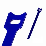 8 Inch Hook and Loop Reusable Strap Cable Cord Wire Ties 25 Pack Blue