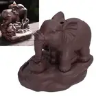 Backflow Incense Burner Holder ElephantShaped Aromatherapy Ornament Art Craft AU