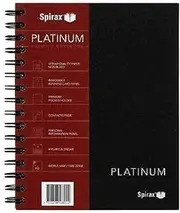 Spirax 401 Platinum Notebook A5 200 Page Black