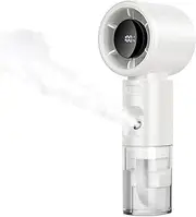 Frfik Portable Misting Fan, Fan with Water Spray Misting Fan, Mini Cooling Tool with Digital Display for Travel Makeup Camping Home