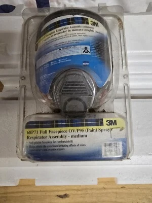 3M Full Face Paint Project Respirator 68P71 Medium Size, New and Sealed