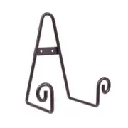 Entree Scroll Plate Stand - Black Large