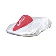 New Sparco Kart Cover silver and red