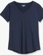 NEW Amazon Essentials Women's Classic-Fit V-Neck T-Shirt Size 2XL