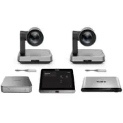 Yealink MVC940-C2-002 MVC940 Room System for Microsoft Teams and SFB, Mini-PC II, UVC90 Camera Hub, 8'' Touch Screen, 2x UVC84 12x Optical Zoom Camera