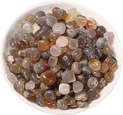 Beitmax 2.2LB Agate Crystal Stones Crushed, Bulk Irregular Mini Decorative Polished Rocks for Indoor Plants, Vases Filler, Fish Tank Gravel, Aquarium and Home Decoration,15~20mm/2.2lb