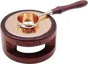 Wax Seal Warmer Melting Pot Wax Sealer Melting Furnace with Melting Spoon for Sealing Stamp Letter Envelope