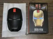 New, Open Box! IRON MAN M8 Steel Wire Rod Wireless Computer Mouse Avengers