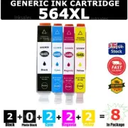 8x Generic 564XL 564 Ink Cartridge For HP 3070A 3520 4620 5520 6520 B109A B209A