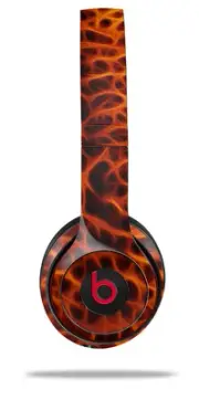Skin Wrap for Beats Solo Wireless 2 3 4 Fractal Fur Cheetah SKIN ONLY