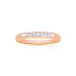 9ct Rose Gold Diamond Set Ring
