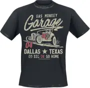 Gas Monkey Garage Go Big Or Go Home Men T-shirt Black, Regular 2XL