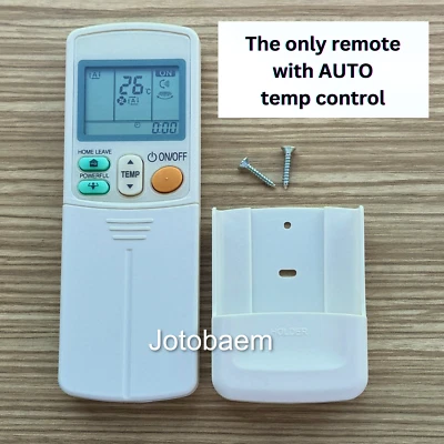 A/C Replacement Remote Control Daikin FTY35CVMA8, FTY35DV2C PLUS WALL HOLDER