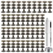 100 Piece Snap Fastener Kit Tool 15MM Snap Button Kit Snaps for Leather