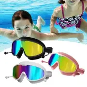 Kids Swimming Goggles with Swim Earplugs 180 Degree Wide View Swim Goggles