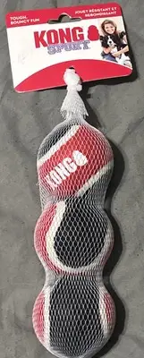 Kong Sport 2” Tennis Balls: 3pack No Squeak Bouncy Dog Toy for Fetch or Chew Toy