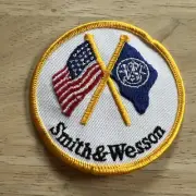 Smith & Wesson Crossed Flags patch. New