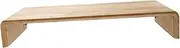 Bamboo Computer Monitor Stand Riser for Ergonomic Viewing Space Saving Storage Organizer Durable Design for Use Height Display Stand