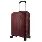 Pierre Cardin 65cm Medium Hard-Shell Suitcase Travel Luggage Bag Wheels Burgundy