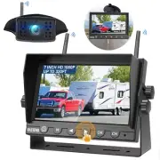 7 Inch RV Backup Camera Wireless, HD 1080P DVR Backup Camera High-Speed Rear ...