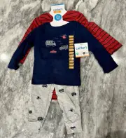 Carter's Trucks Baby Boys' 3-Piece Bodysuit & Pants Outfit Set 12M