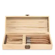 Couzon Louis Laguiole Hetre Steak Knives, Set of 4