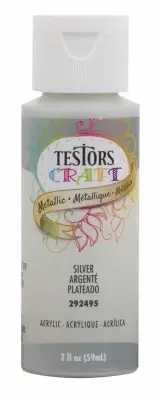 Acrylic Craft Paint, Silver Metallic, 2-oz. -292495A