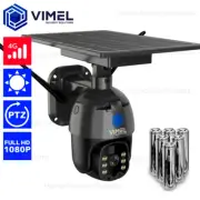4G Wireless Solar Security Farm Camera PIR Sensor LIVE Night Vision PTZ
