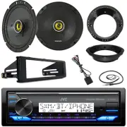 1 DIN Bluetooth Radio Receiver, Install Kit, Antenna, 2x 6.75" Speakers, Adapter