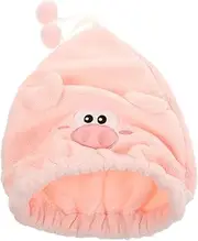 Cute Cartoon Hair Drying Cap for Women and Quick Dry Hair Wrap Thick Coral Fleece Absorbent Shower Cap Multifunctional Towel for Bathing and Humidity Protection