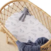 Snuggle Hunny Wild Fern Organic Bassinet Sheet / Change Pad Cover
